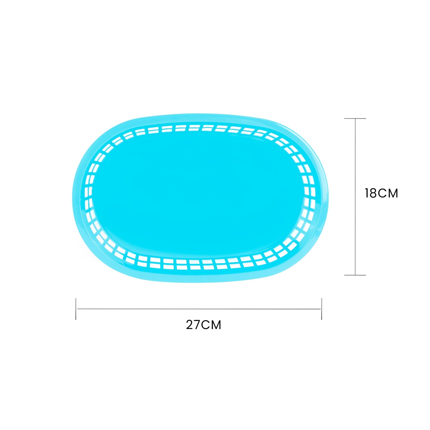 3 Pcs Cook Easy Oval Plastic Snack Baskets