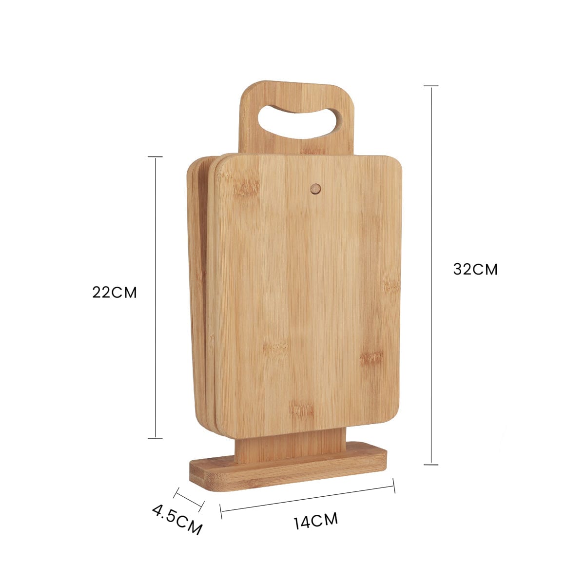 4 Pcs Chopping Block Set With Display