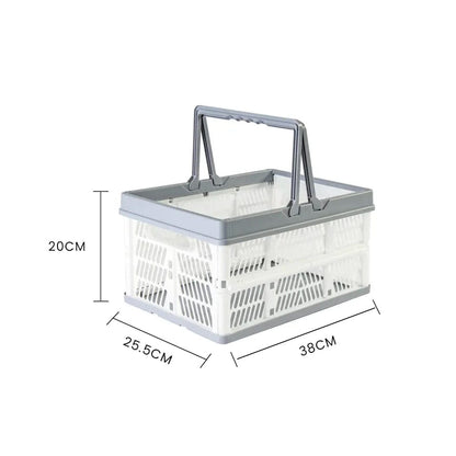 Livingtoday Collapsible Shopping Basket with Handle Medium - 19L