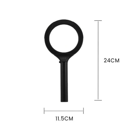 Brillar Light Up Magnifying Glass – Black, 3× Magnification with COB LED Lighting